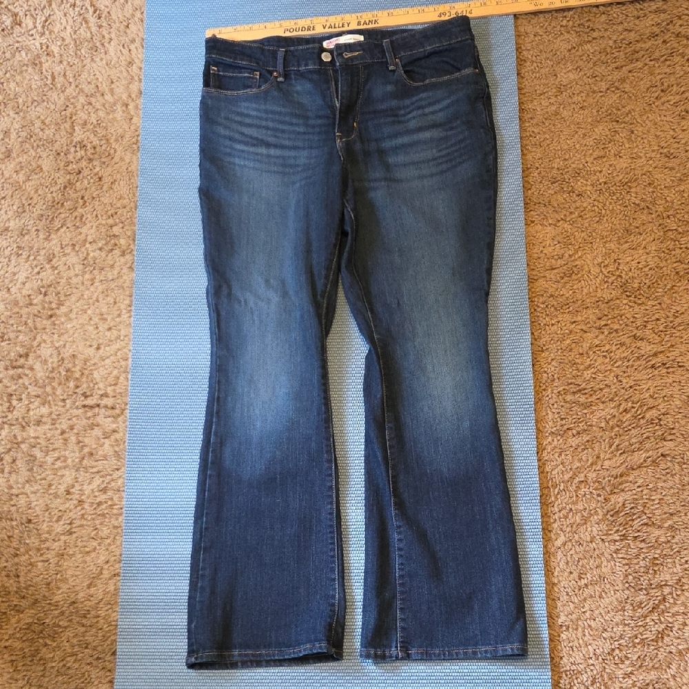 Levi's Dark Blue, Midrise Boot Cut Jeans